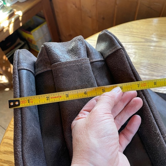 Le Donne Brown Leather Messenger Bag - Picture 13 of 14